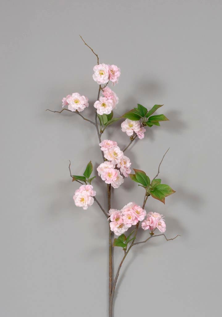 54 Pink Peach Blossom Spray