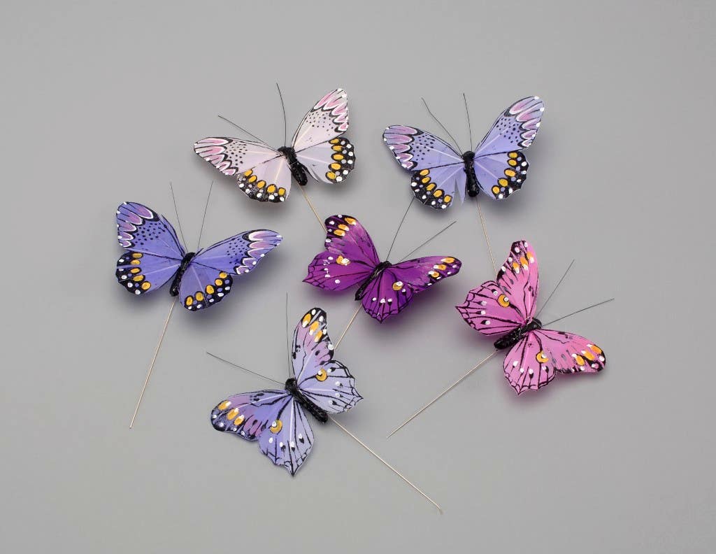 3.5x2.25 Feather Butterfly Wire 12-Box