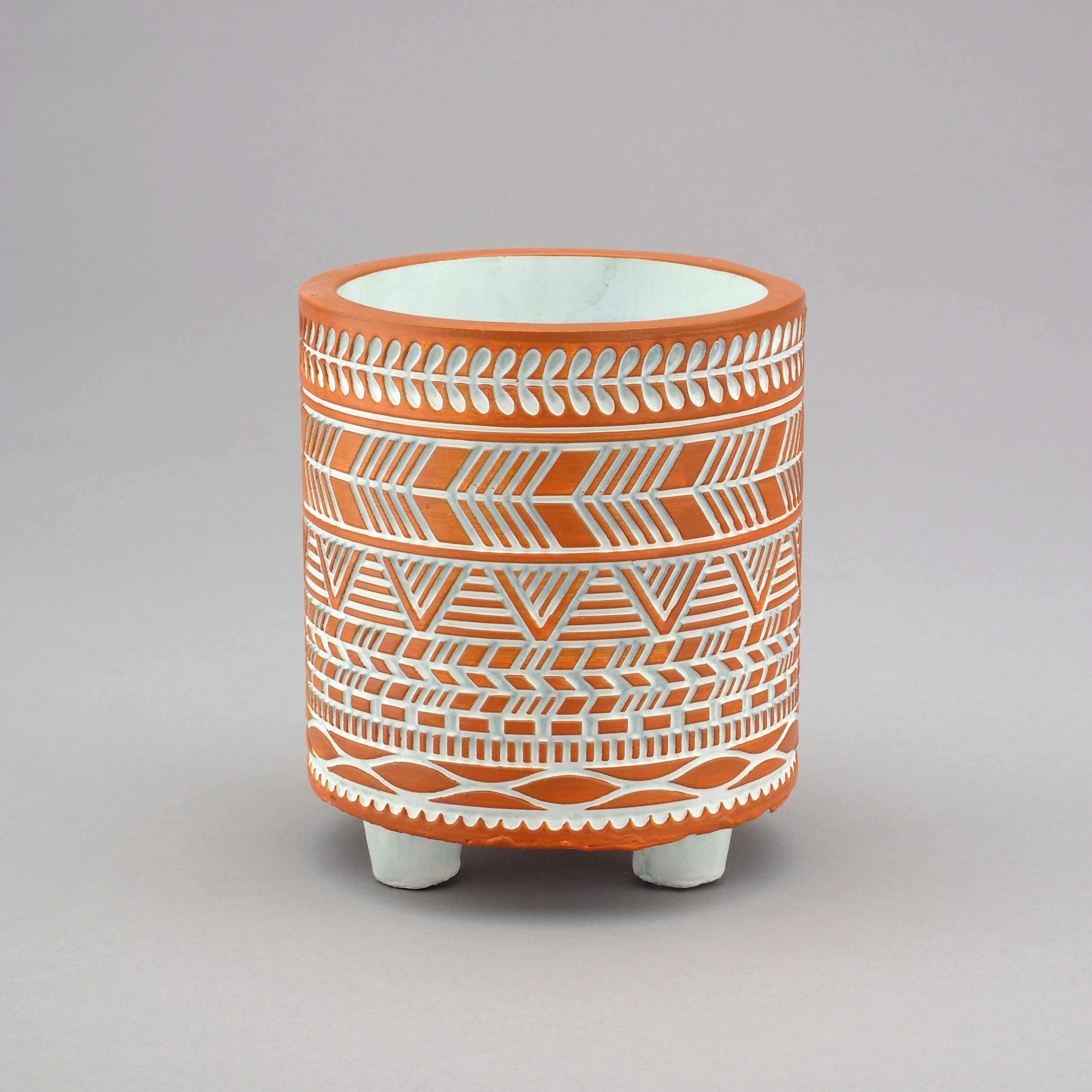 4.25 x 5 Footed Terracotta Pot