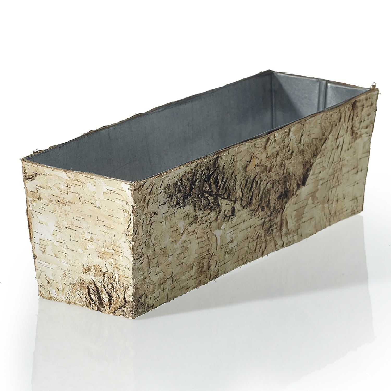 12x4x4 White Birch Wood Planters, 36