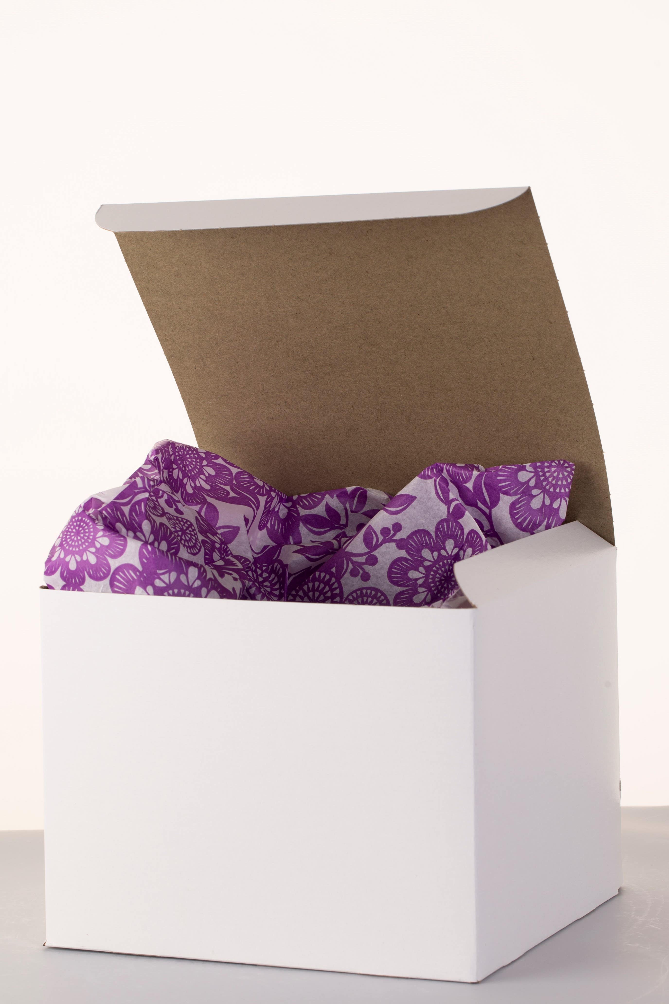 9 x 9 x7 White Bouquet Boxes, 50-Case