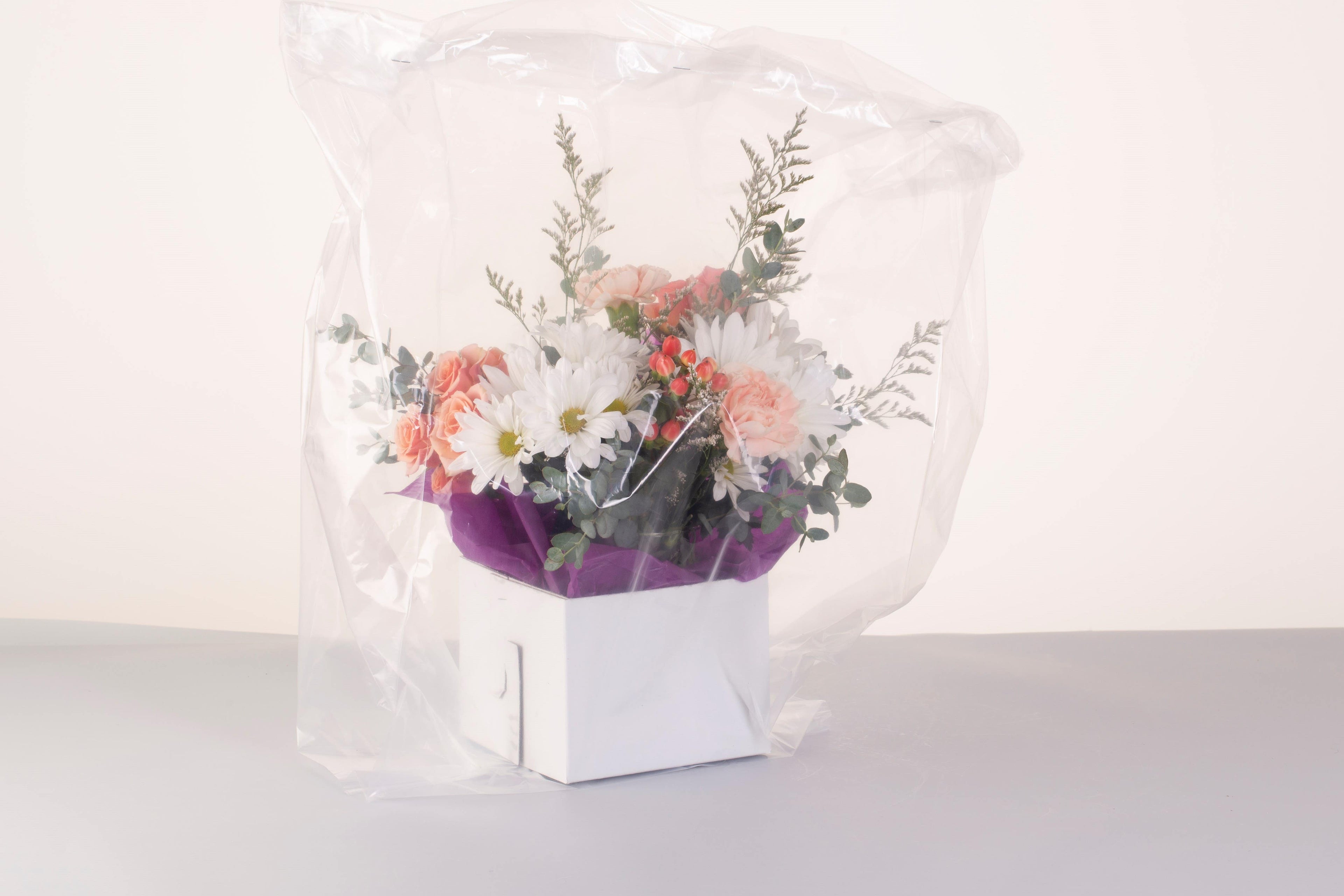 8 x 10 x 18 Clear Poly Bags, 50-Pack