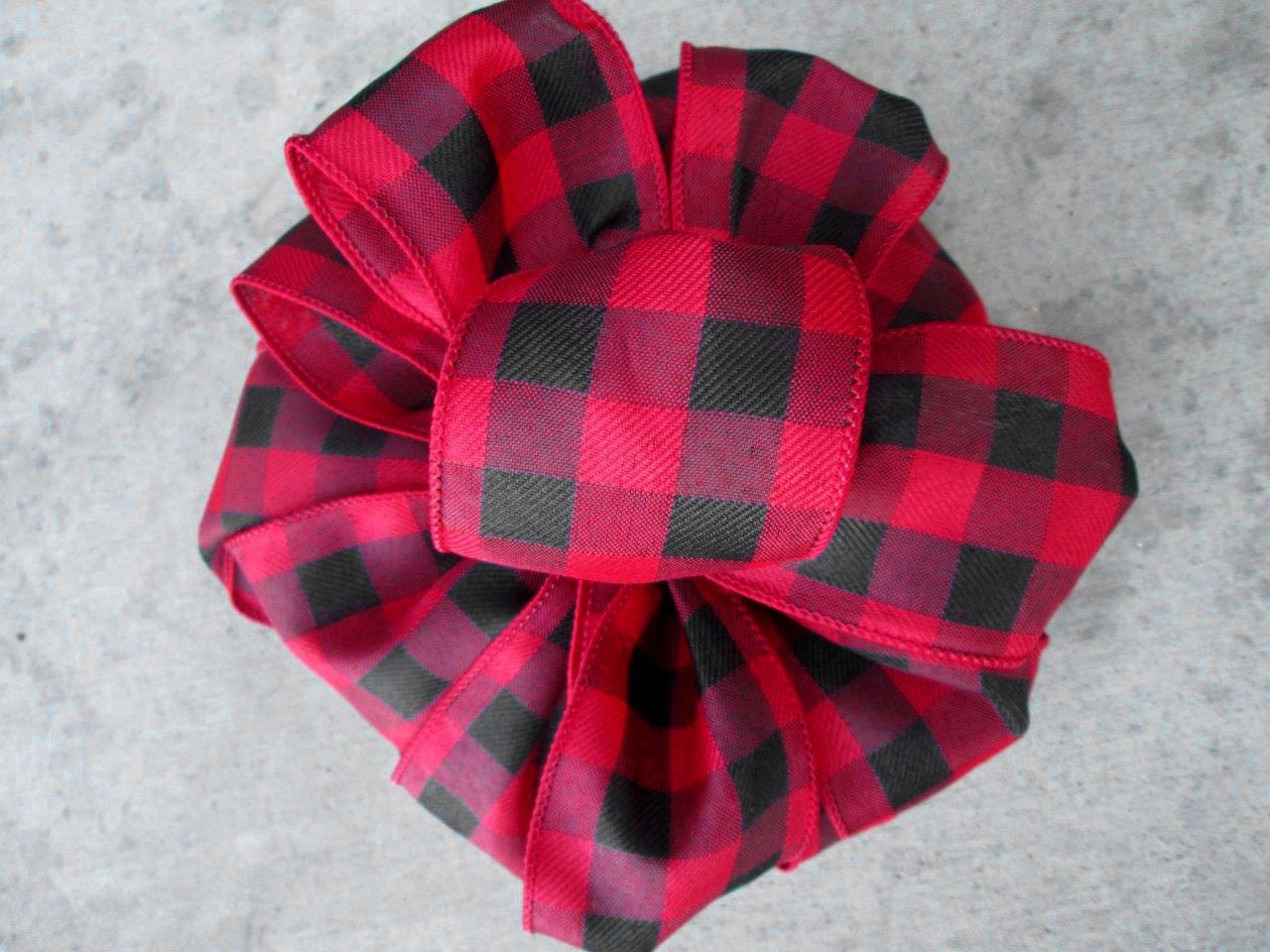 #40 Buffalo Plaid Ribbon, 50-Yards