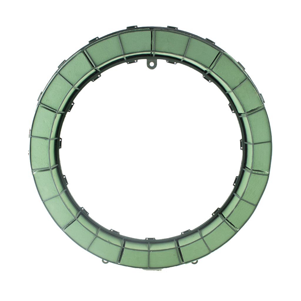 24 Green Foam Wreath, 2-Case