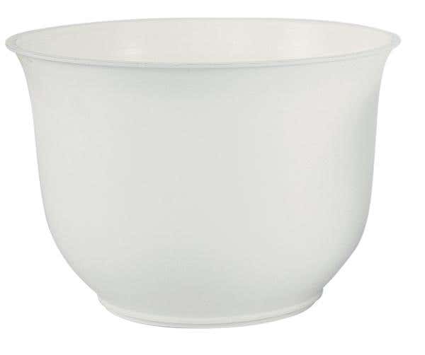 6 x 8 Large White Plastic Spun Planter
