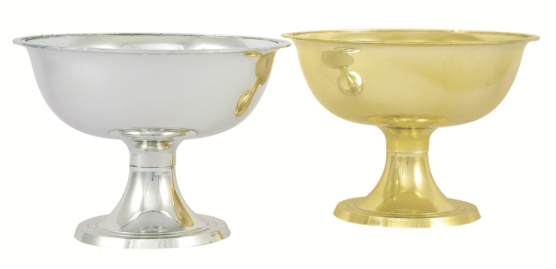 5 x 6.5 Gold Plastic Pedestal Compote