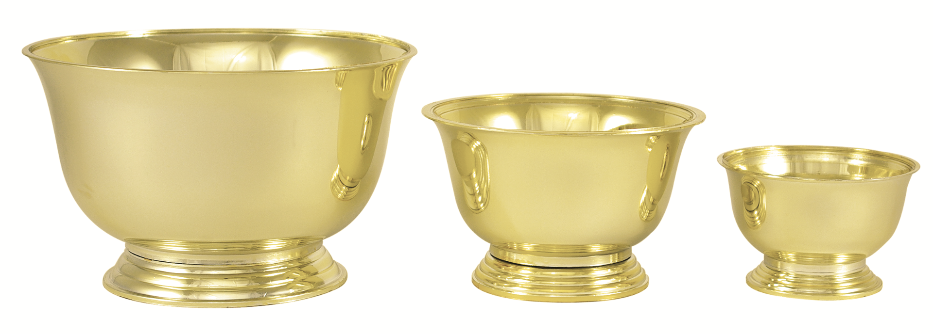 5.25 Large Gold Plastic Revere Bowl