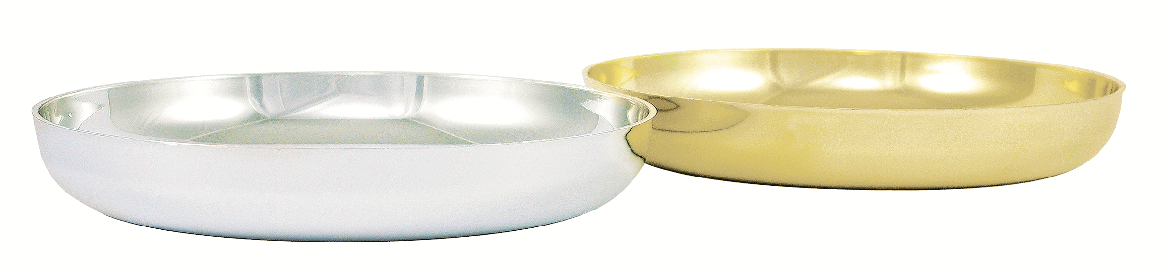 11 Round Gold Plastic Design Dish