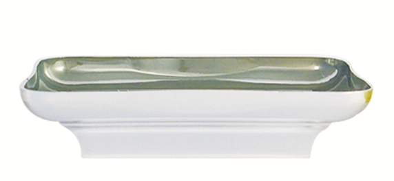 9 x 7 Silver Plastic Centerpiece Tray