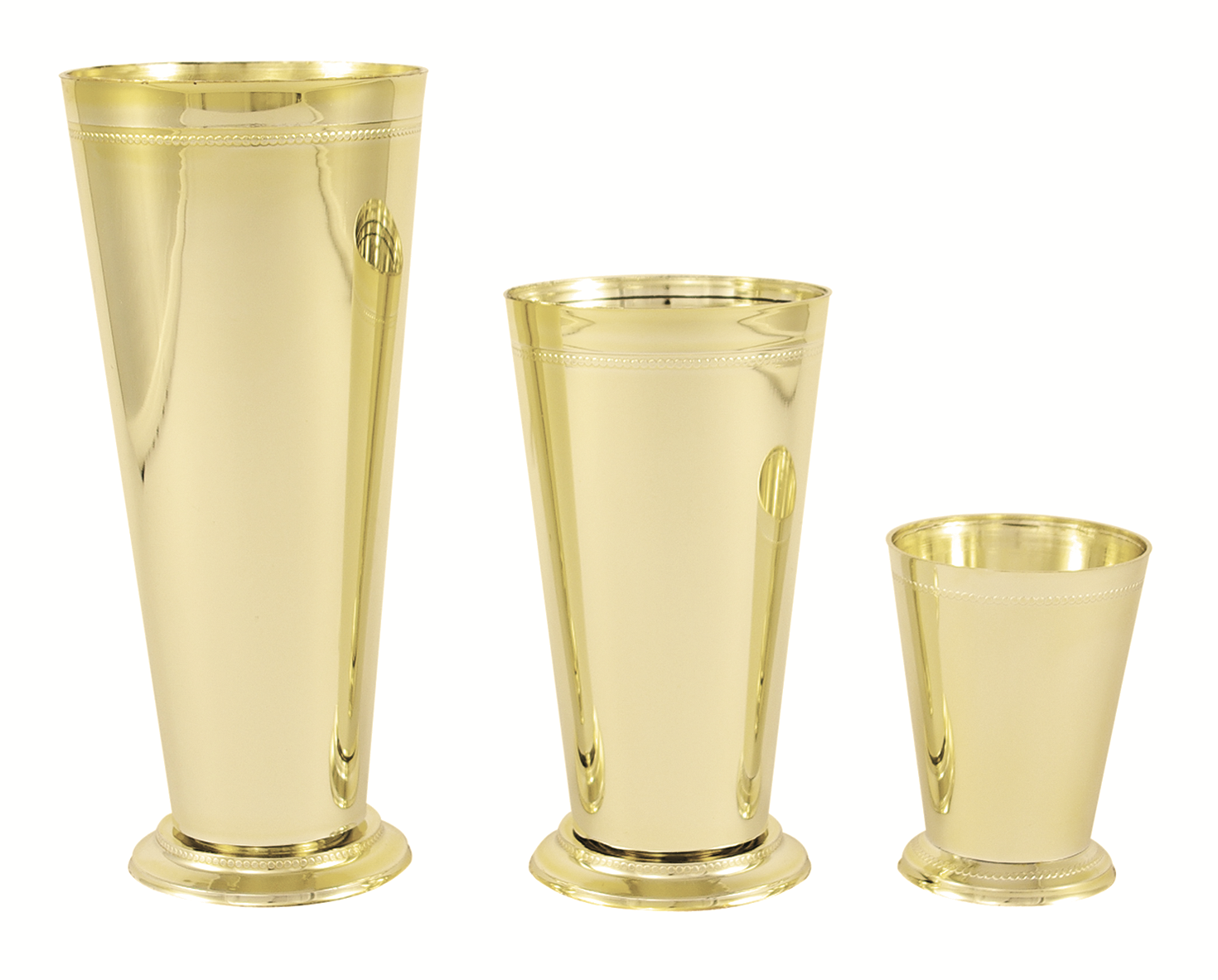 7.5 x 4 Gold Plastic Mint Julep Cup