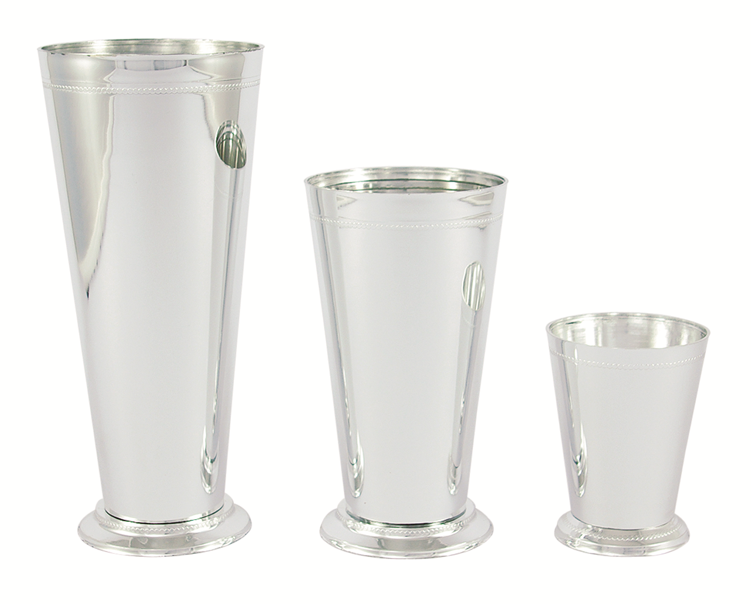 4.25x3.25 Silver Plastic Mint Julep Cup