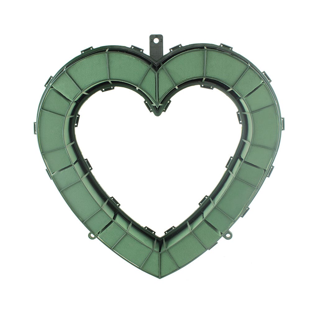 18 Green Open Heart Foam, 2-Case