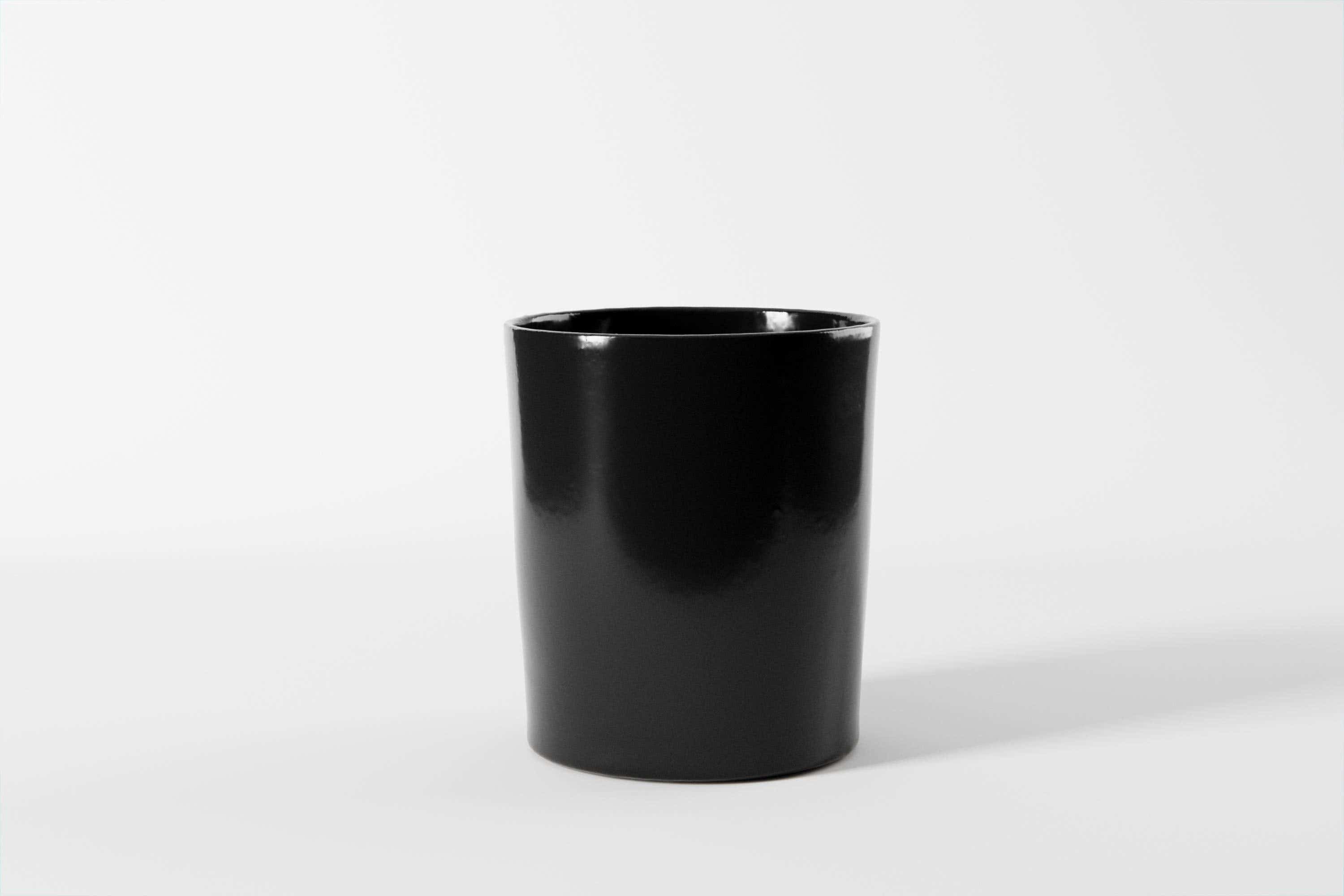 5.25 x 6 Black Winchester Ceramic Pots, 6-Case
