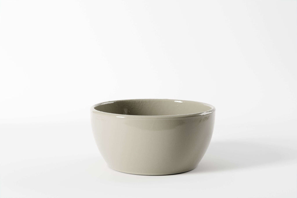 7.50 x 3.75" Taupe Stone Brentwood Ceramic Pot