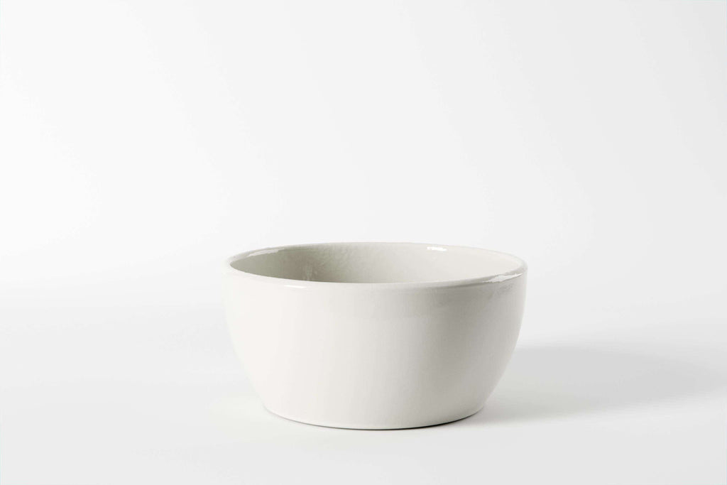 7.50 x 3.75" Warm White Brentwood Ceramic Pot