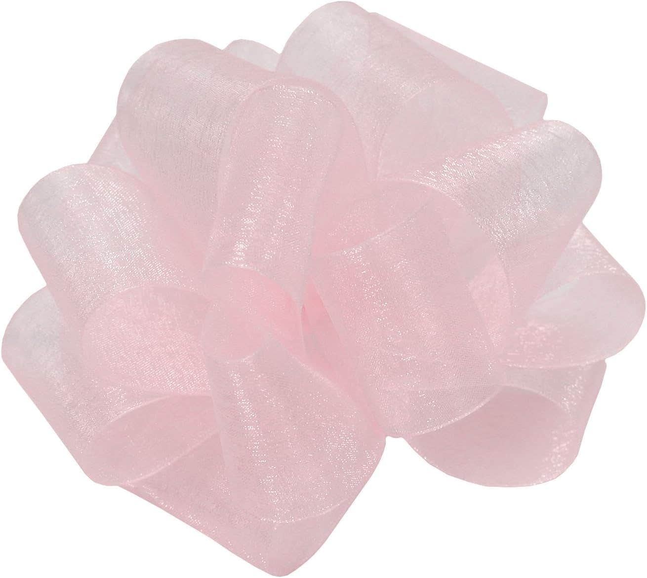 #3 Light Pink Sheer Ribbon, 100-Yards
