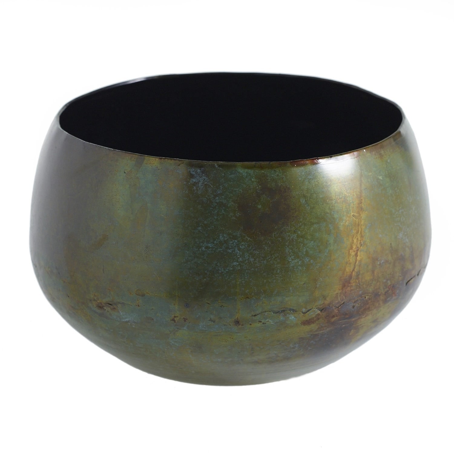9.5 x 6 Sosa Green Metal Bowl