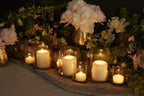 Gold Enlighted Metal Candleholders, 4