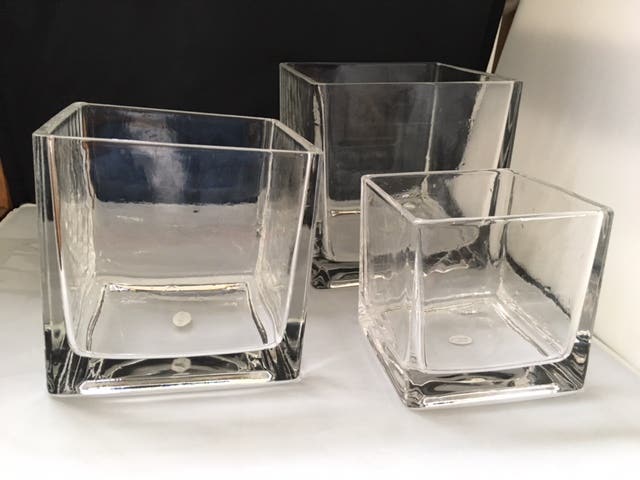 3 x 4 x 6 Clear Glass Vase