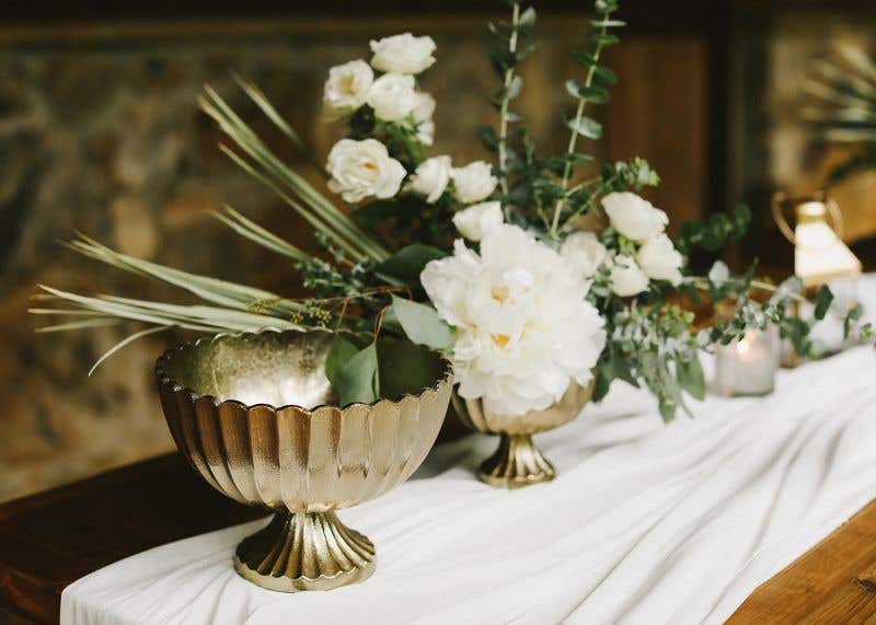 8.5 x 6.25 Gold Scallop Compote, 8-Case