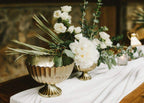 8.5 x 6.25 Gold Scallop Compote, 8-Case
