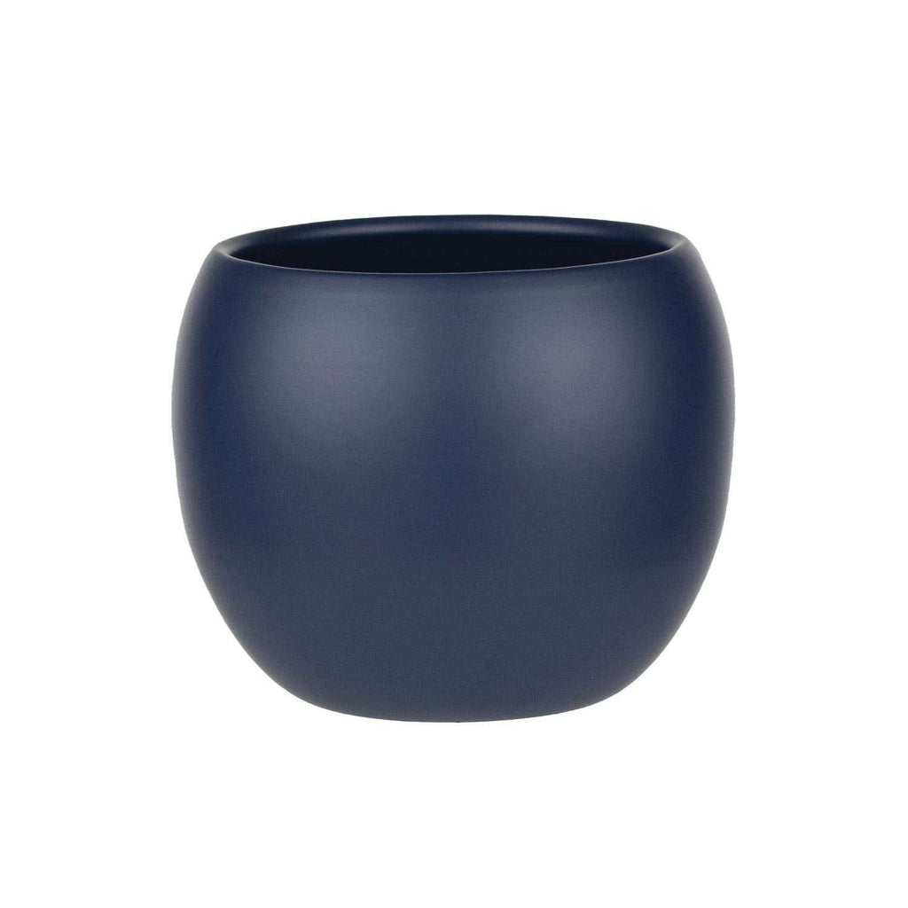 4.875 Midnight Blue Phoenix Ceramic Planters, 6-Case