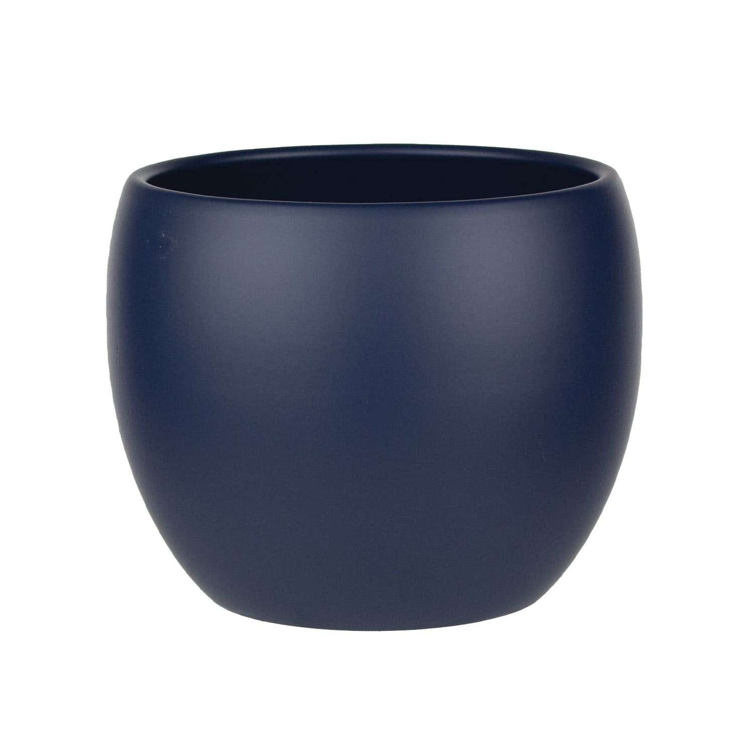 6 Midnight Blue Phoenix Ceramic Planters, 6-Case