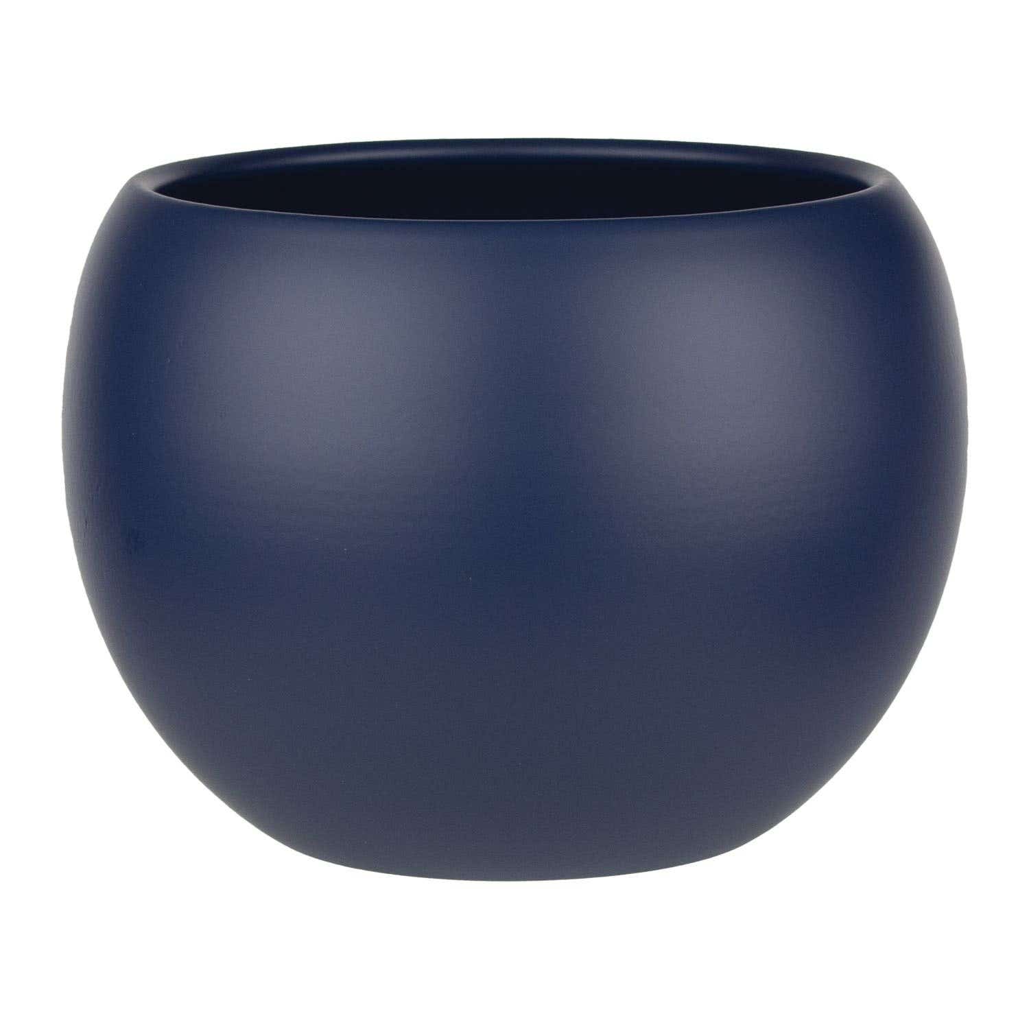 7.5 Midnight Blue Phoenix Ceramic Planters, 4-Case