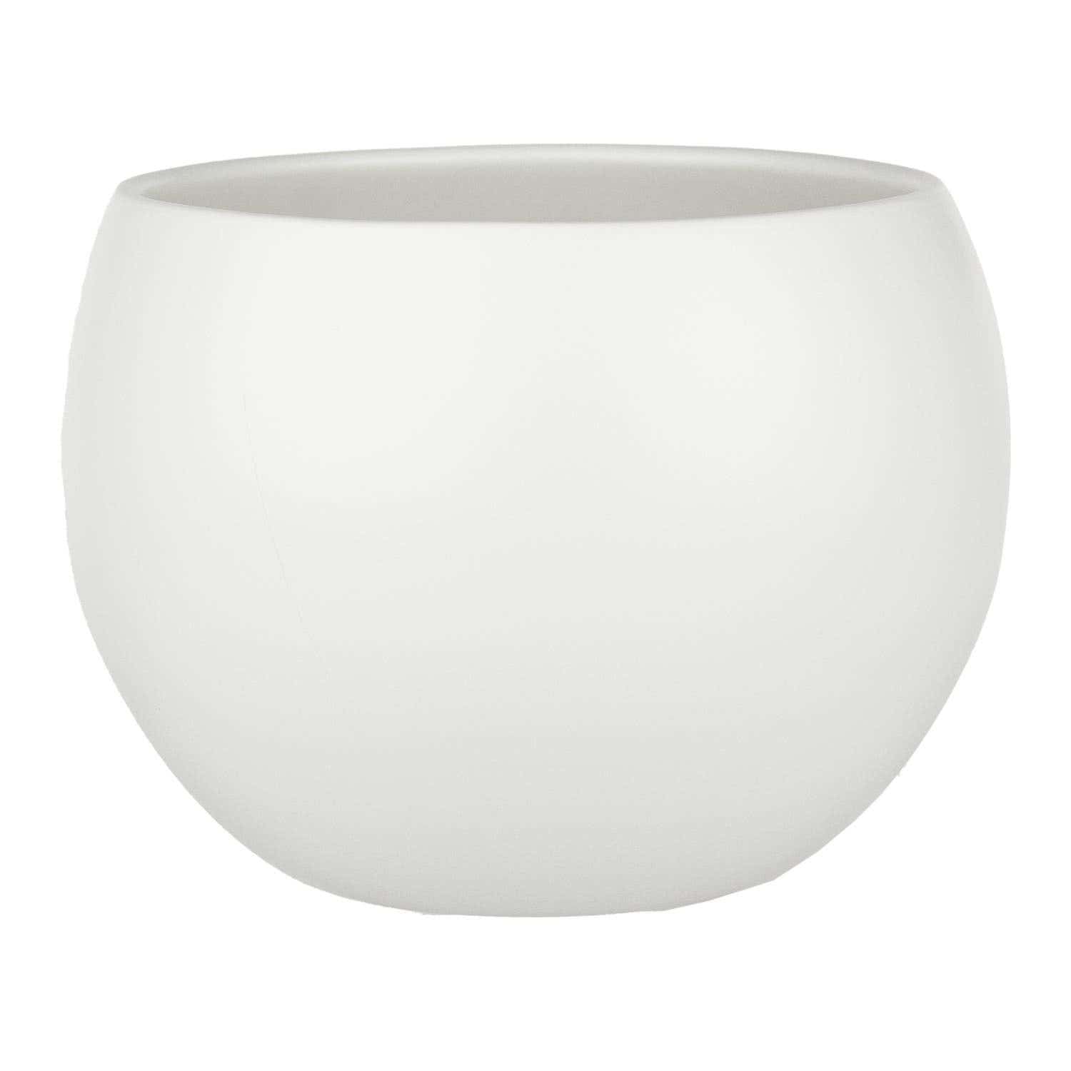 7.5 Vanilla Phoenix Ceramic Planters, 4-Case