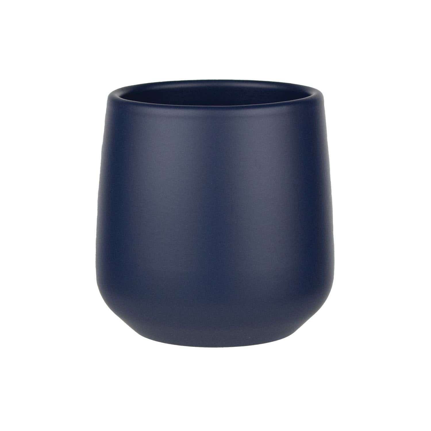 4.5 Midnight Blue Atlanta Ceramic Planters, 6-Case