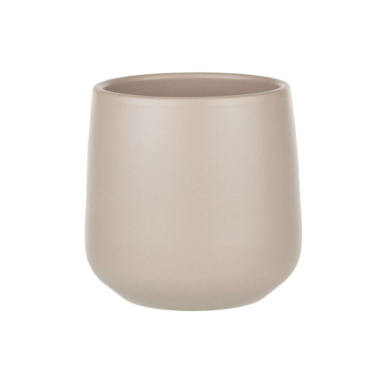 4.5 Stone Grey Atlanta Ceramic Planters, 6-Case