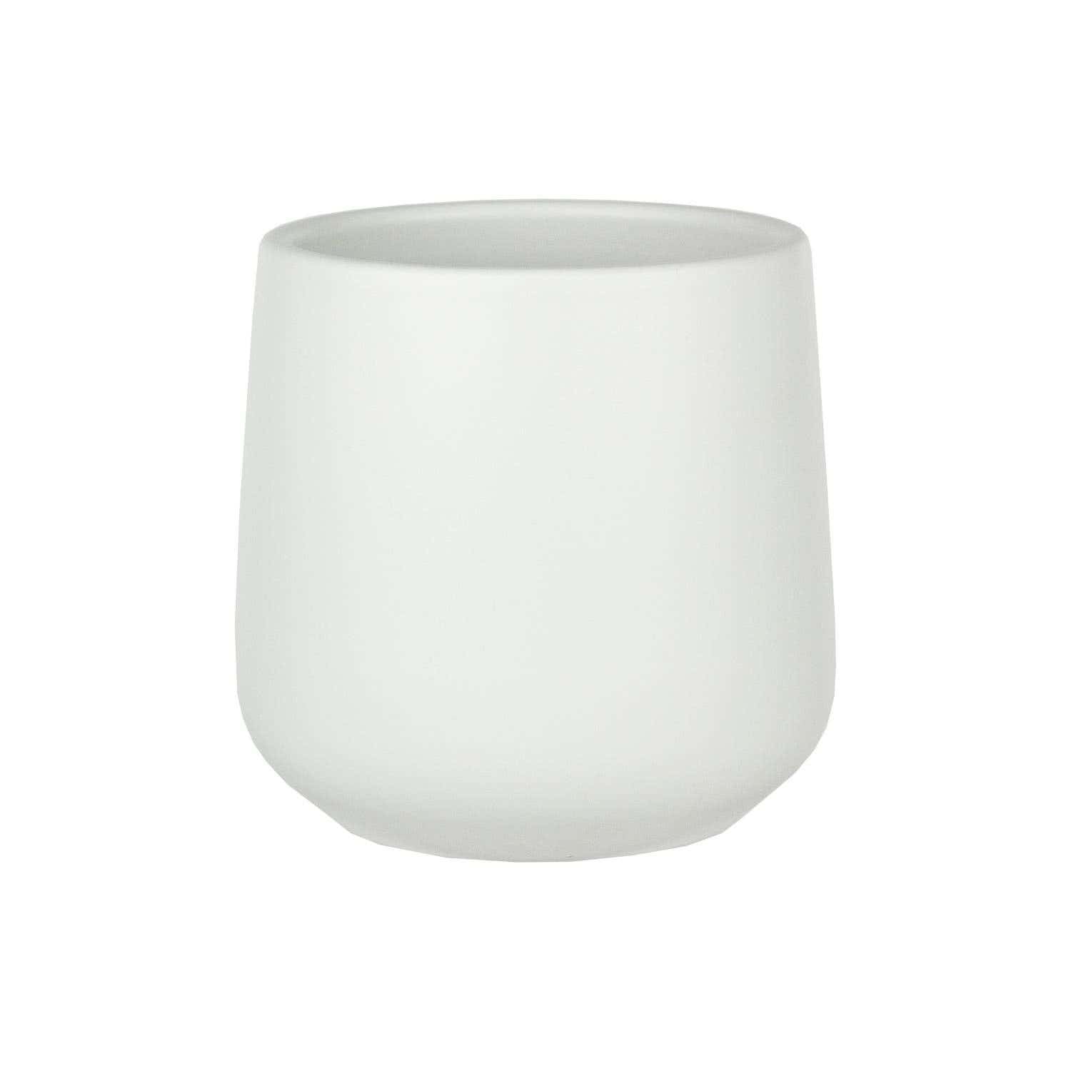 4.5 Vanilla Atlanta Ceramic Planters, 6-Case