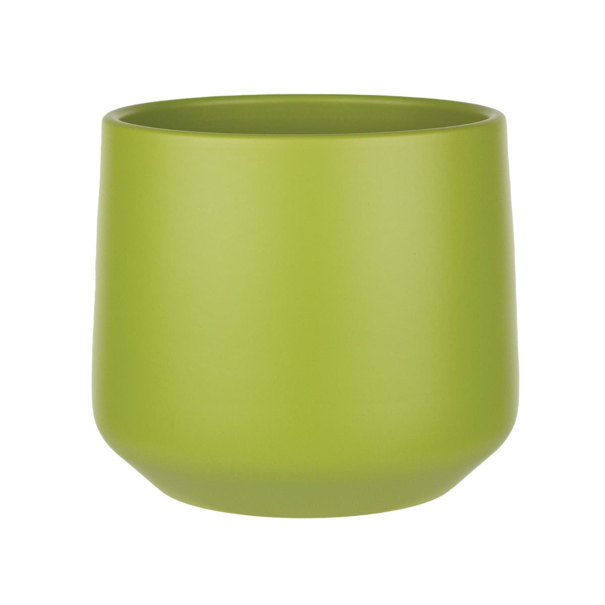 6.5 Bamboo Green Atlanta Ceramic Planters, 4-Case