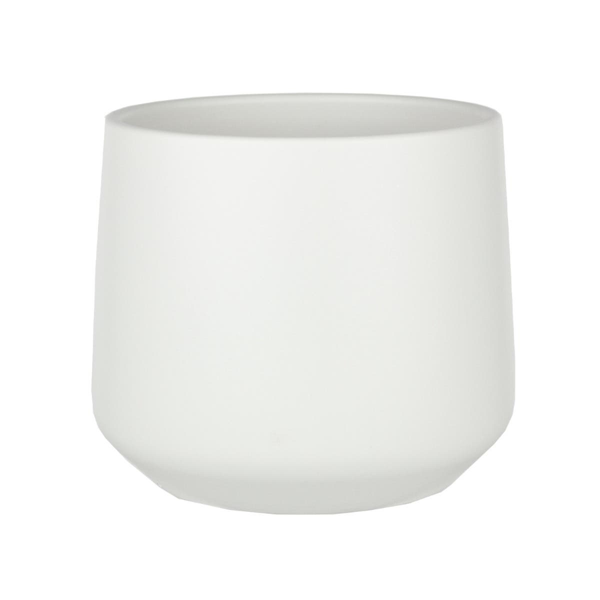 6.5 Vanilla Atlanta Ceramic Planters, 4-Case