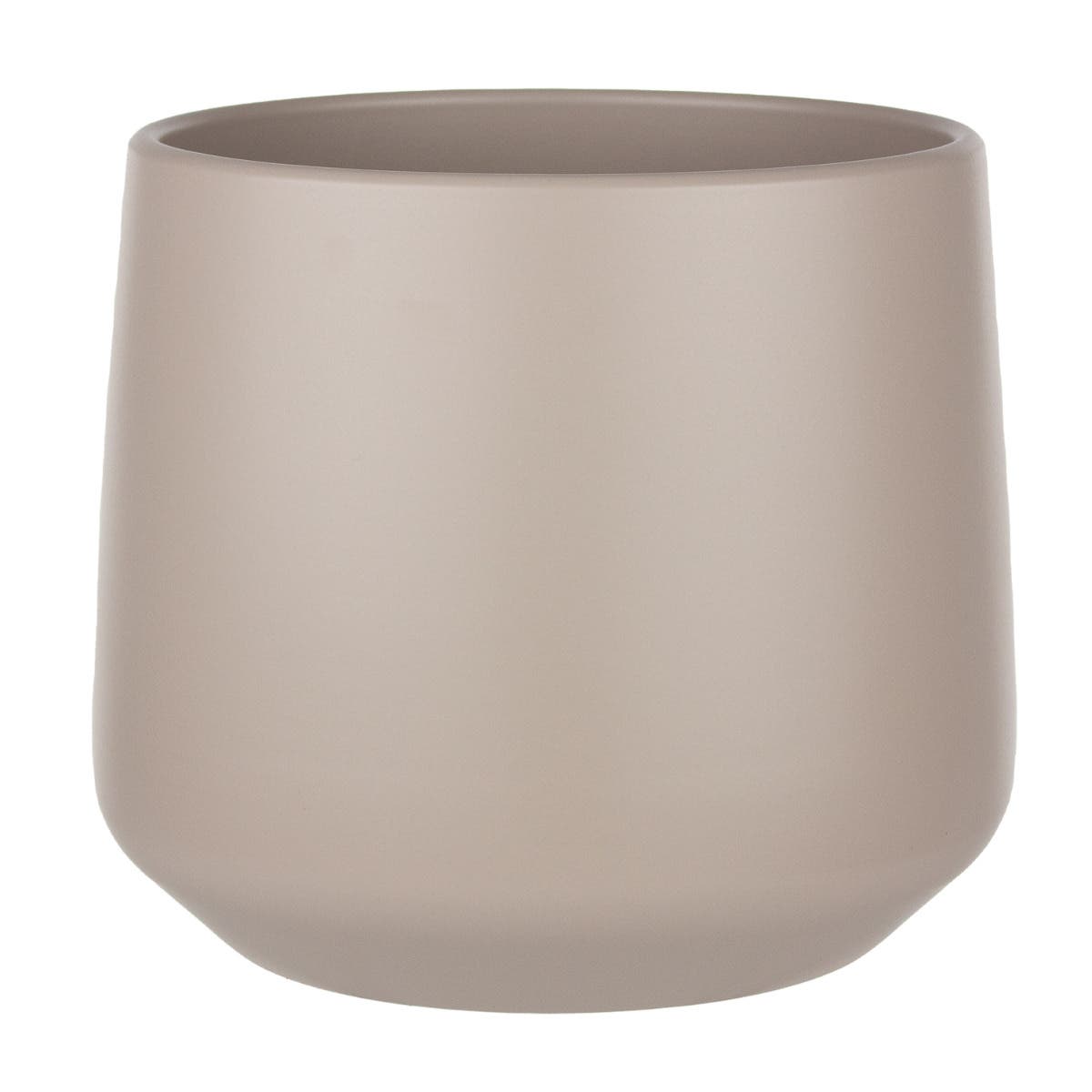 8.5 Stone Grey Atlanta Ceramic Planters, 2-Case