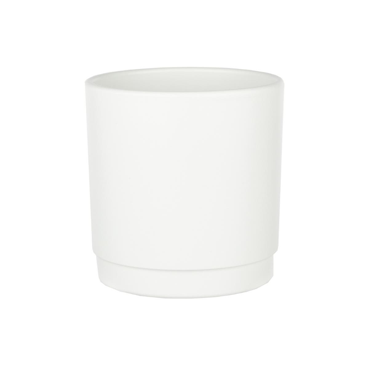 4.75 Vanilla Charleston Ceramic Planters, 6-Case