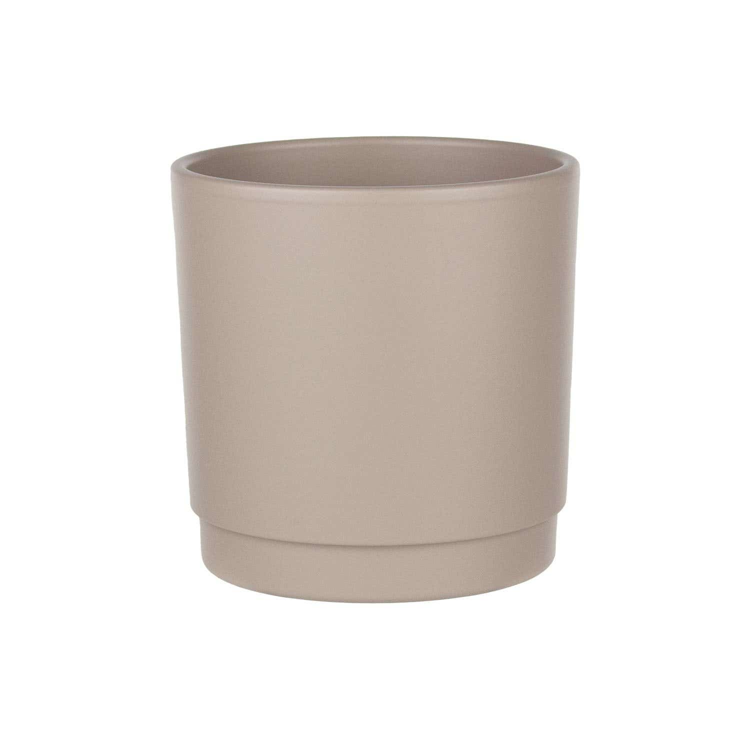 5.25 Stone Grey Charleston Ceramic Planters, 6-Case