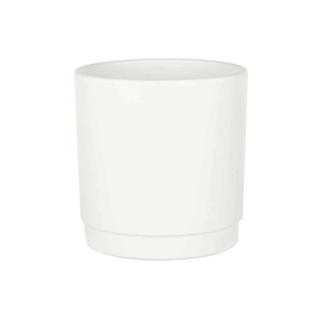 5.25 Vanilla Charleston Ceramic Planters, 6-Case