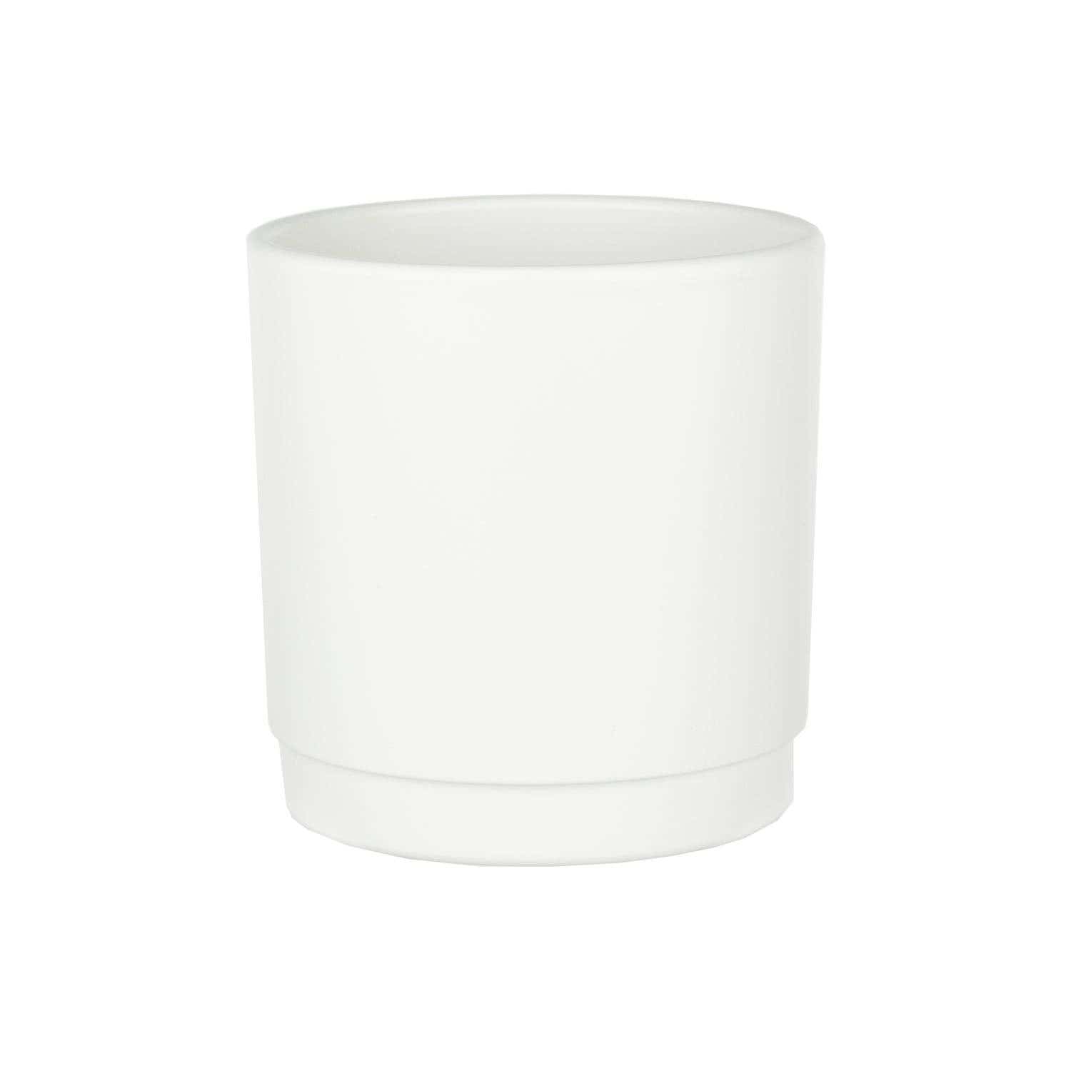 5.25 Vanilla Charleston Ceramic Planters, 6-Case