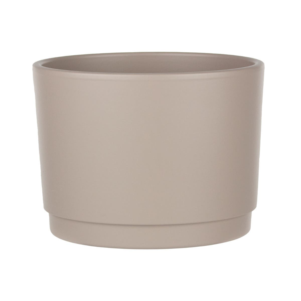6.75 Stone Grey Charleston Ceramic Planters, 4-Case