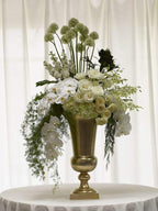 17 x 30 Sparta Gold Metal Urn