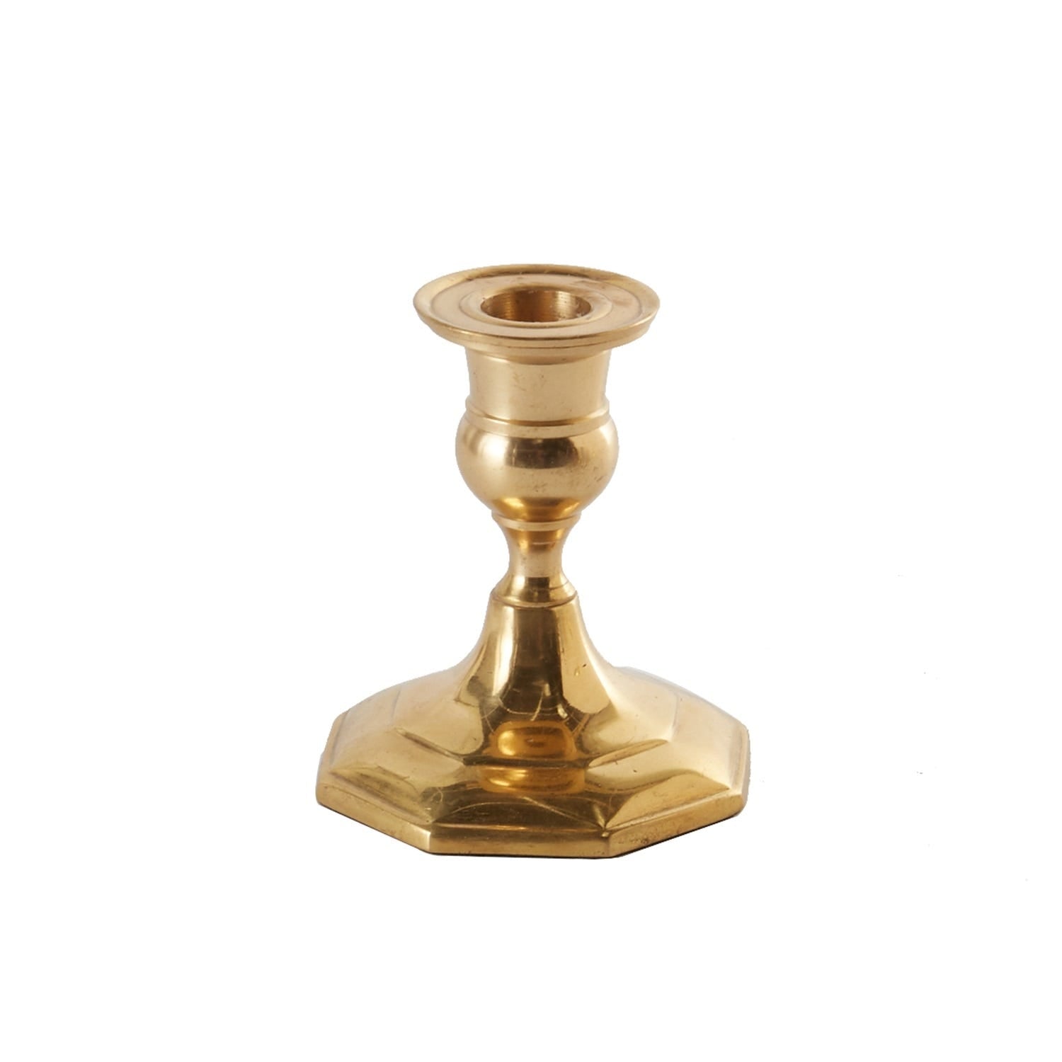 3.25 x 3.5 Antique Metal Candlestick