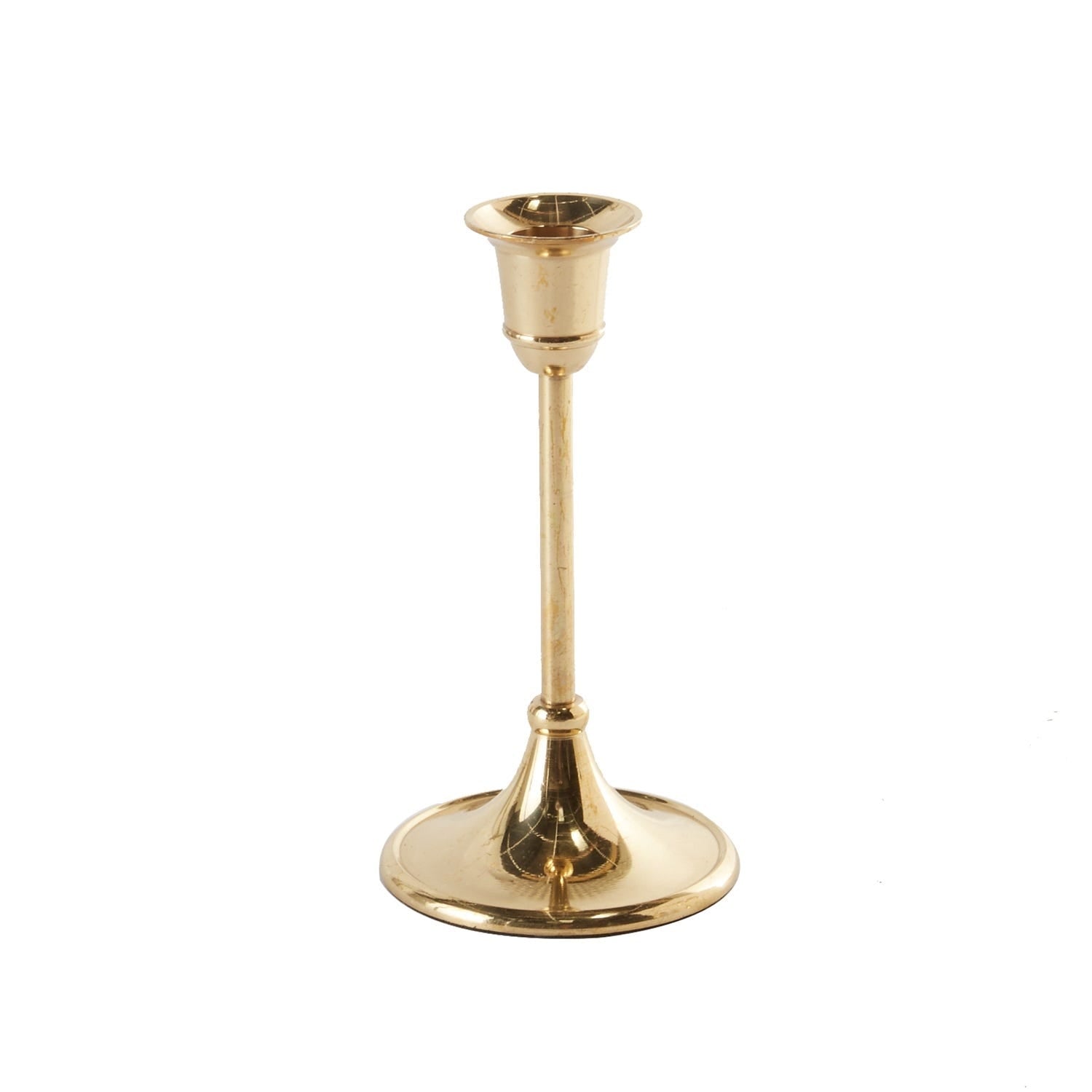 3.25 x 6 Antique Metal Candlestick