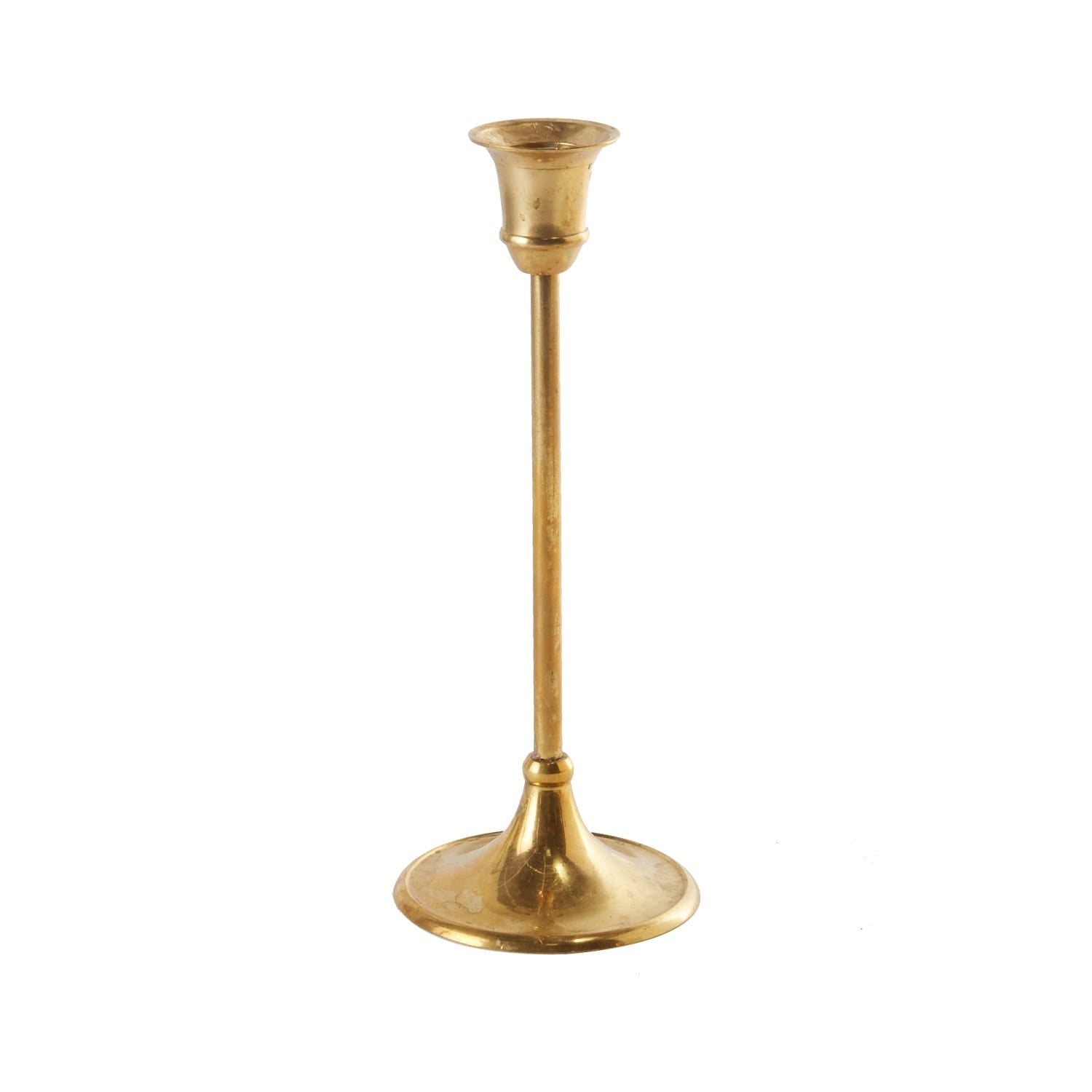 3.25 x 8.25 Antique Metal Candlestick