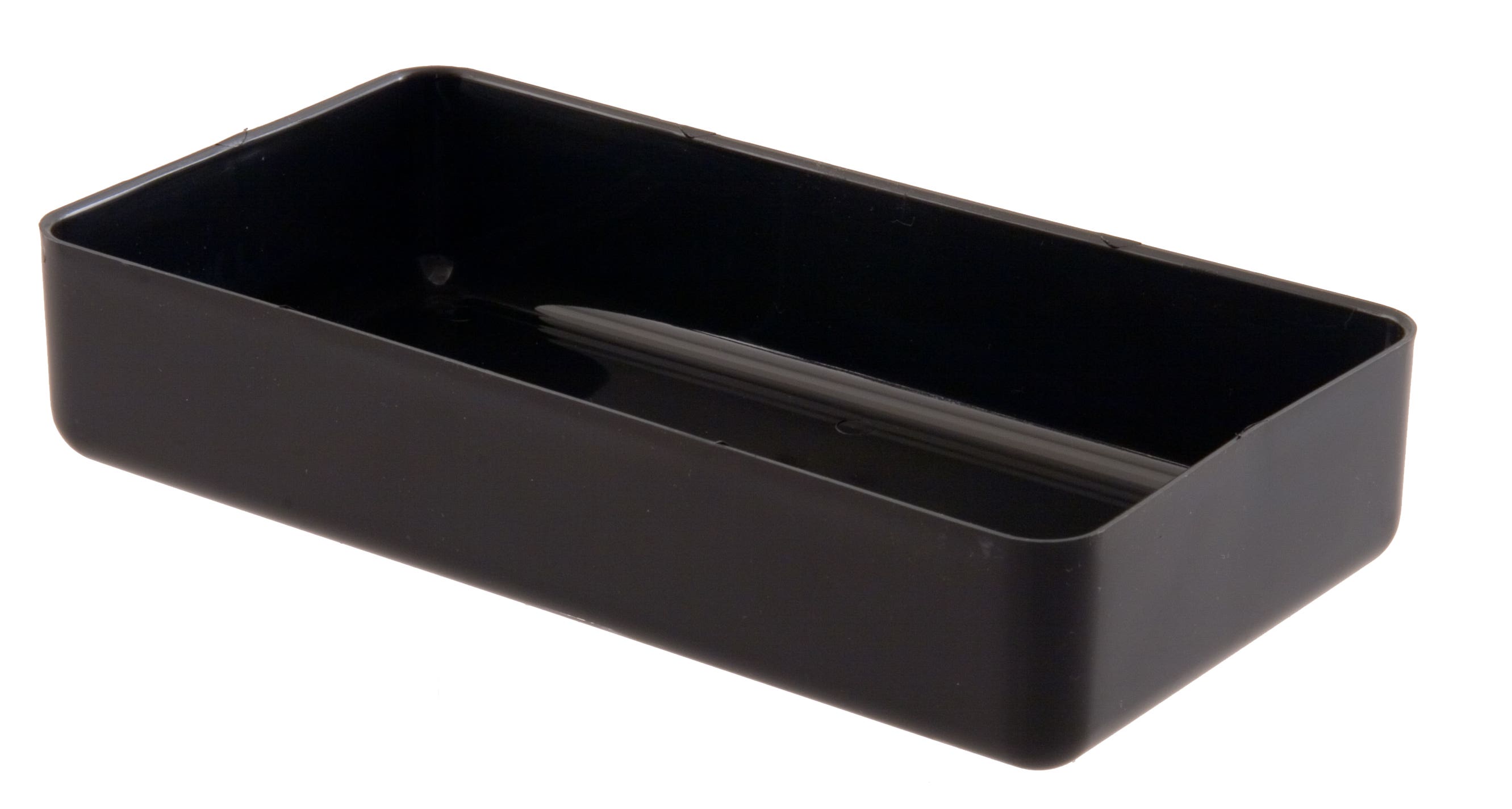 10 x 5.5 x 2 Black Plastic Tray