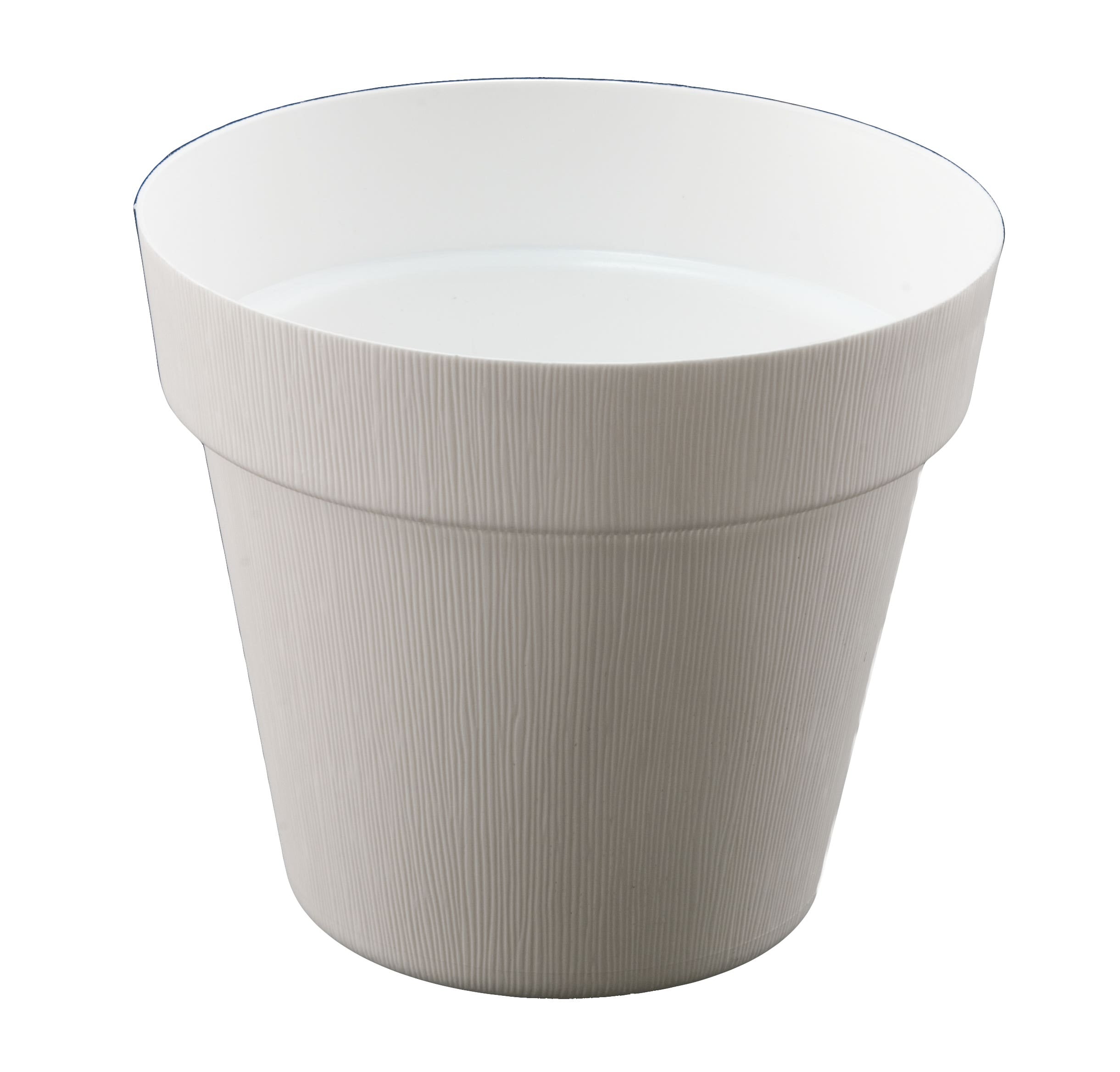 7.25 White Plastic Pot Cover