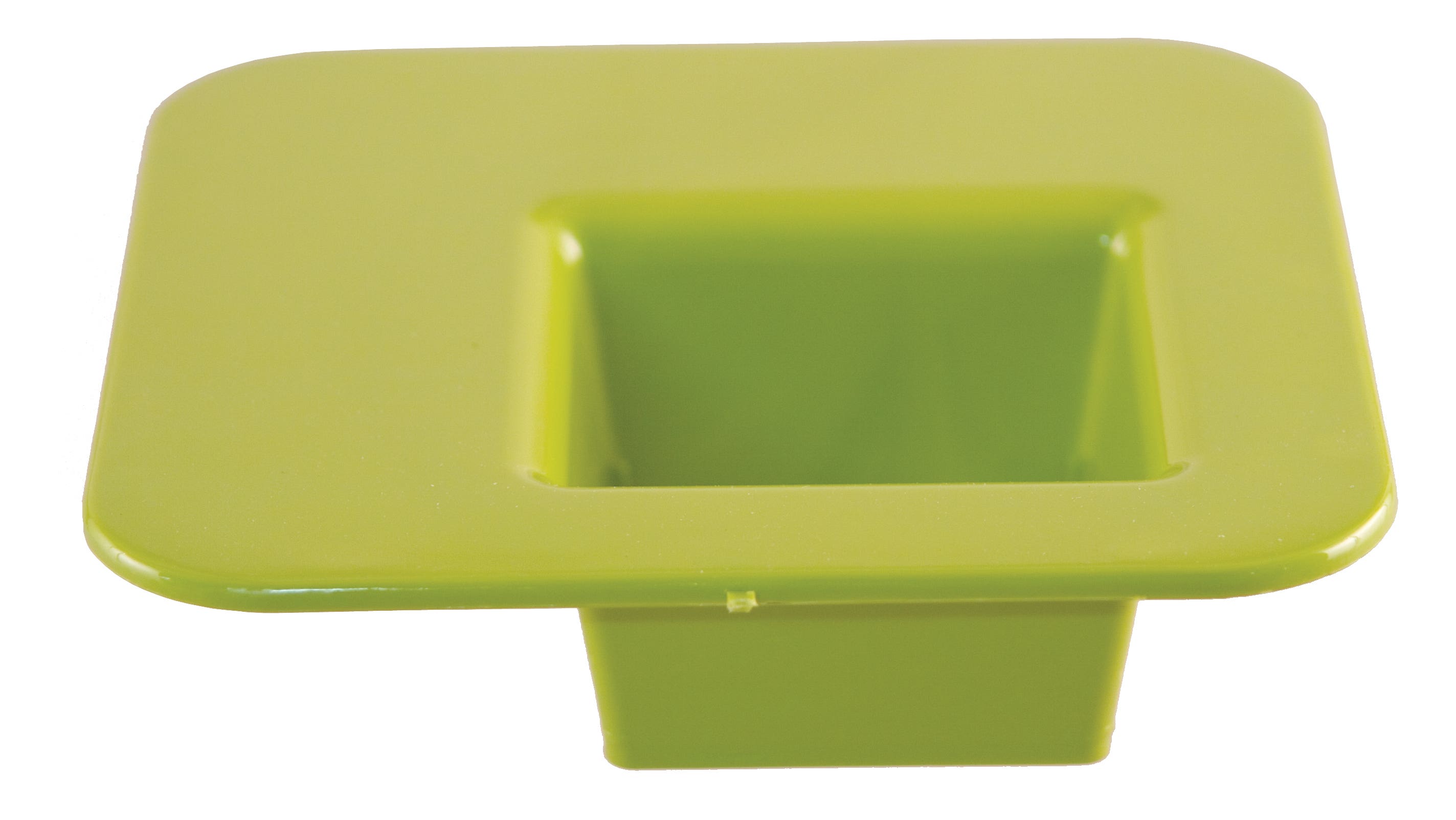 4 Square Kiwi Plastic Mesa Dish