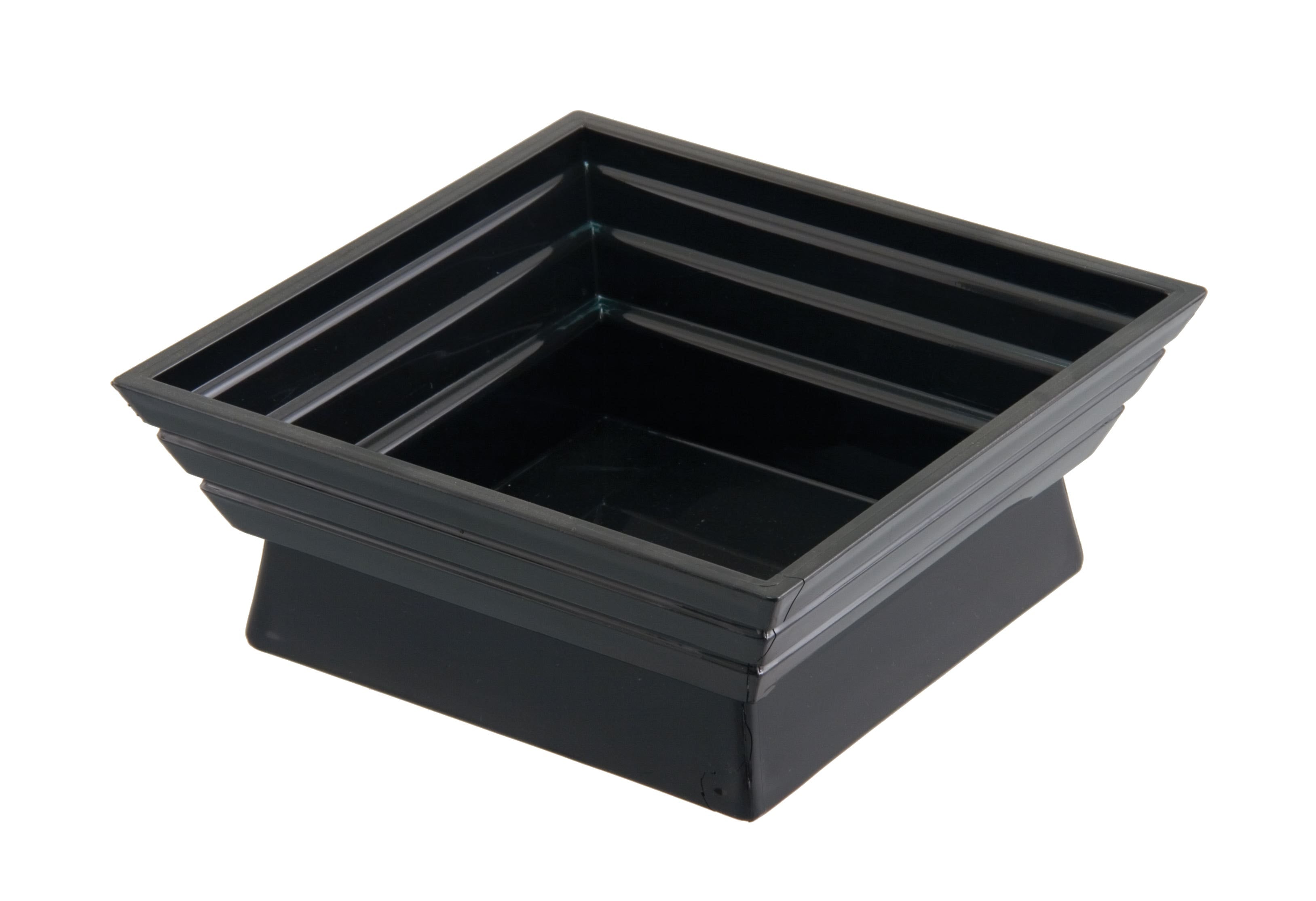 6.25 x 2.75 Black Plastic Planter