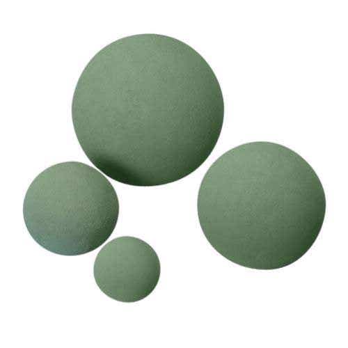 8 Green Sphere Floral Foam