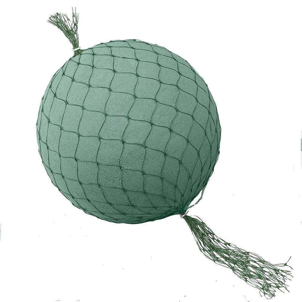 8 Green Netted Sphere Floral Foam